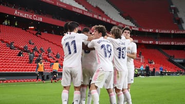 Real Madrid beat Athletic Club in Bilbao with a Nacho goal the difference, but remain behind Atl&eacute;tico Madrid in LaLiga - they beat Osasuna 2-1.