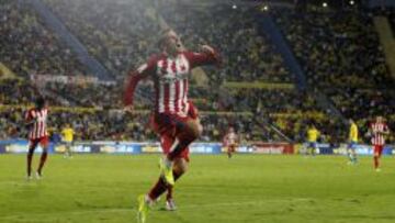 Griezmann celebra uno de sus goles en Las Palmas.