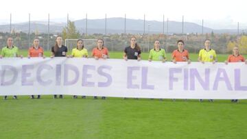 Las ¨¢rbitras espa?olas se unen contra la violencia machista