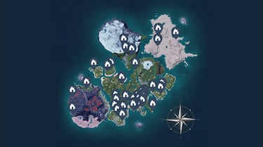 Palworld interactive Map: where to find statues, towers, dungeons, chests, and more