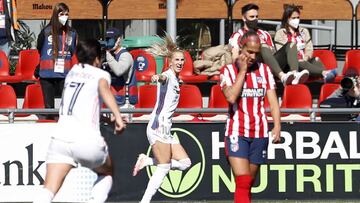 14/03/21 FUTBOLFEMENINO 
 PARTIDO PRIMERA IBERDROLA 
 ATLETICO DE MADRID REAL MADRID 
 GOL DE SOFIA JAKOBSSON 0-1 ALEGRIA