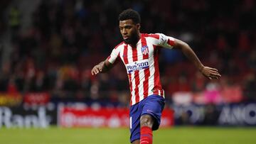 Lemar, en un partido con el Atlético esta temporada.