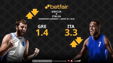 Grecia vs. Italia: horario, dónde ver, pronósticos y estadísticas