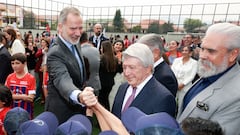 El rey apadrina la decimosexta escuela de fútbol de beneficencia del Atleti en Ecuador