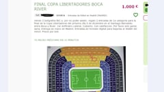 River - Boca tickets: Real Madrid fans re-selling seats for €800