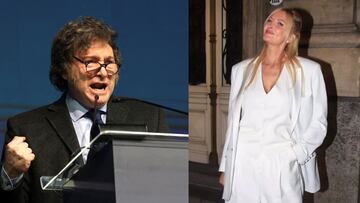 Milei sorprende en un acto político besándose en la boca con una exvedette argentina