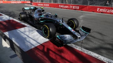 Valtteri Bottas, Mercedes W10. Bak&uacute;, Azerbaiy&aacute;n (F1 2019). 