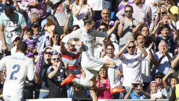 Bale, a lo Santillana: ocho de sus últimos catorce goles, de cabeza