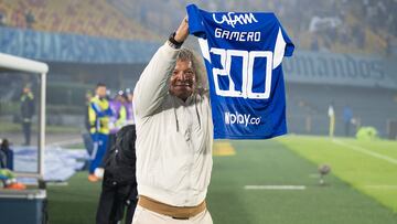 Alberto Gamero cumple 200 partidos como técnico de Millonarios.