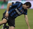 Lucio y Milito, lesionados en su partido con Inter