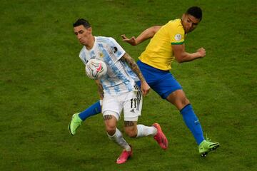 Ángel Di María y Carlos Casemiro.