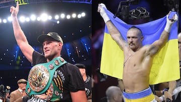 Tyson Fury y Oleksandr Usyk.