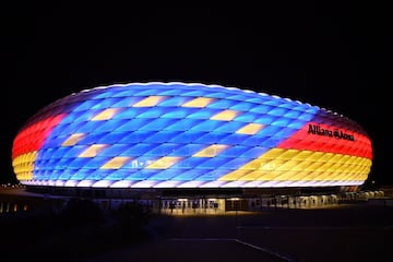 El estadio donde juega el Bayern de Múnich tiene capacidad para 66.000 espectadores.