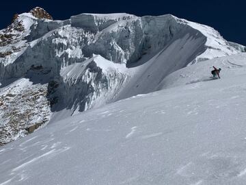 Splitboard en la cordillera Real de Bolivia.