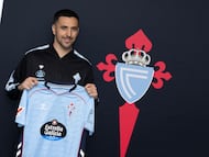 Matías Vecino en su presentación como nuevo jugador del Celta.