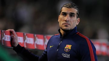 El guardamenta español llegó al Barcelona en 2008 para suplir a Víctor Valdés, pero a pesar de su talento, nunca se hizo de la titularidad en la escuadra blaugrana.