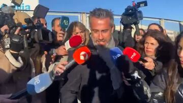 La reacción de Jorge Vilda a su llegada para declarar por el beso de Rubiales a Jenni Hermoso