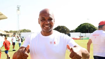 Marcos Senna, durante un partido de Leyendas de España.