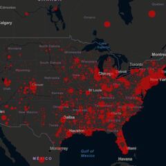 Mapa de casos y muertes por coronavirus por estado en USA: 29 de marzo