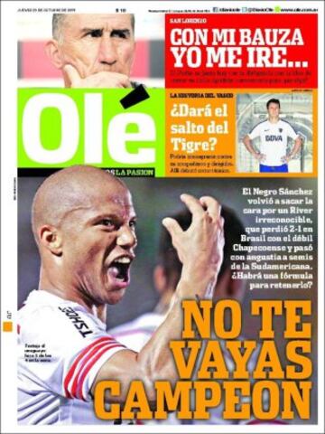 Portadas de la prensa mundial