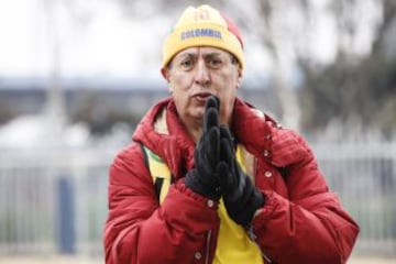 El aforo del estadio Germán Becker en Temuco será lleno en su mayoría por hinchas colombianos.