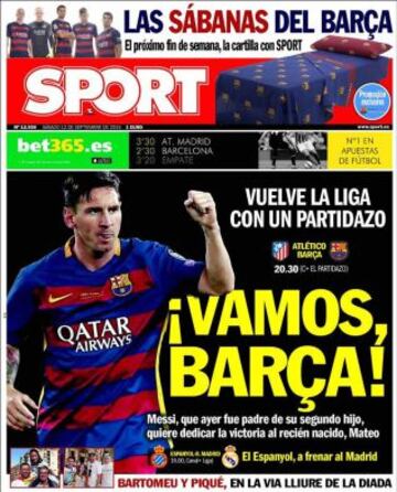 Portadas de la prensa deportiva