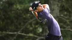 WHITE SULPHUR SPRINGS, WV - JULY 5 : Joaquin Niemann tees off the sixth hole during round one of A Military Tribute At The Greenbrier held at the Old White TPC course on July 5, 2018 in White Sulphur Springs, West Virginia.   Rob Carr/Getty Images/AFP
 ==