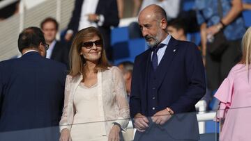 Elizegi con Victoria Pavón, presidenta del Leganés.