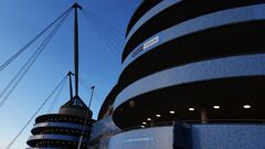 MANCHESTER, ENGLAND - APRIL 20: Etihad Stadium prior to the Premier League match between Manchester City and Brighton &amp; Hove Albion at Etihad Stadium on April 20, 2022 in Manchester, England. (Photo by Clive Brunskill/Getty Images)