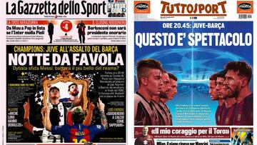 Portadas de La Gazzetta dello Sport y Tuttosport del día 11 de abril de 2017.