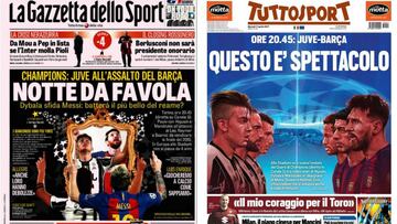 Portadas de La Gazzetta dello Sport y Tuttosport del d&iacute;a 11 de abril de 2017.