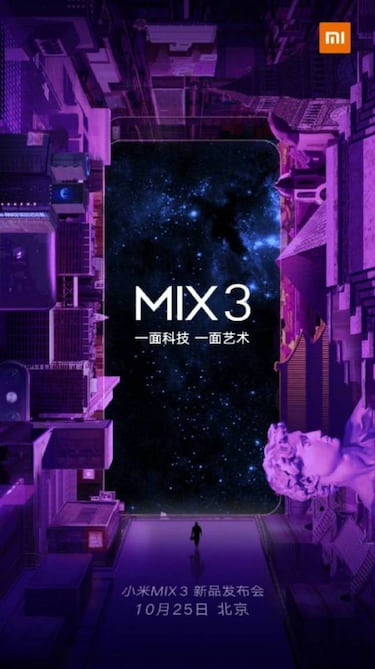Xiaomi Mi Mix 3, el primer móvil 5G, con cámara deslizante y sin marcos frontales