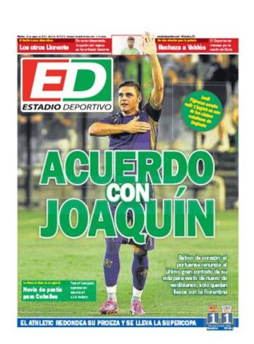 Portadas de la prensa deportiva