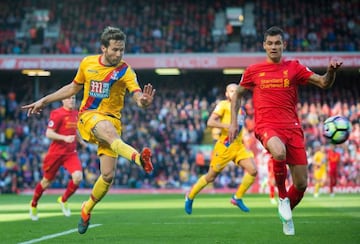 Lovren in action against Crystal Palace last weekend.