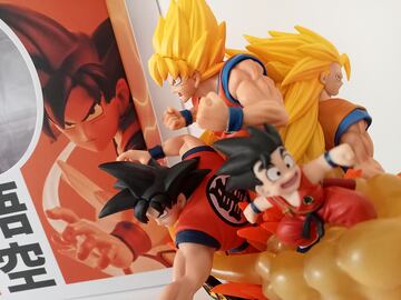 La evoluci車n de Goku de Dragon Ball por Banpresto