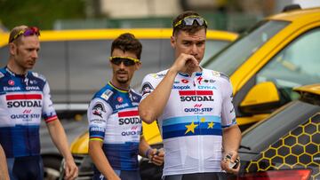 El ciclista neerland¨¦s del Soudal Quick-Step Fabio Jakobsen, durante un entrenamiento previo al Tour de Francia.