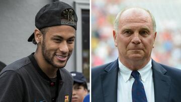 Neymar y Uli Hoeness.