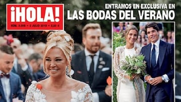 Las primeras fotos de Belén Esteban vestida de novia en la portada de la revista '¡Hola!'