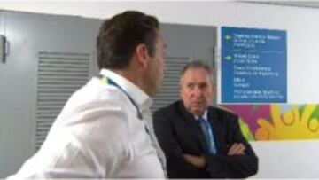 Marc Wilmots y Gérard Houllier