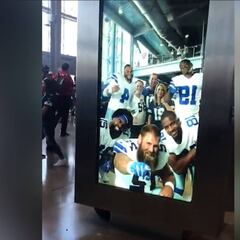 Increíble stand de fotos con realidad virtual de Cowboys