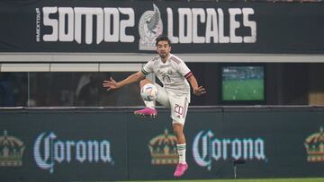 May 28, 2022; Arlington, TX, USA; Mexico forward Rodolfo Gilbert Pizarro Thomas (20) controls the ball against Nigeria during the first half at AT&T Stadium. Mandatory Credit: Chris Jones-USA TODAY Sports