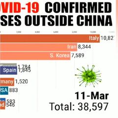 Fascinating graph shows evolution of coronavirus cases outside China