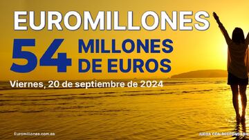 Euromillones: comprobar los resultados del sorteo de hoy, viernes 20 de septiembre
