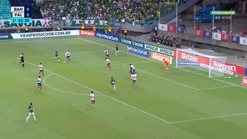 El colombiano Jhon Arias fue figura con este golazo en la victoria de Palmeiras sobre Bahía. Una definición que ya está dando de qué hablar.