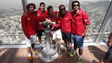 Santiago 3 de marzo del 2016.
Conferencia de prensa del equipo de Copa Davis de Chile de cara a la serie que disputarán entre el 4 y 6 de marzo en el Court Central del Estadio Nacional Julio Martinez P.
Javier Torres/Aton Chile