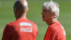 Jos&eacute; P&eacute;kerman y Esteban Cambiasso