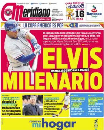 Portadas de la prensa deportiva