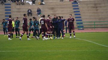 Imagen del Almería-Hearts.