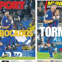 Felicidad máxima en los medios deportivos barceloneses