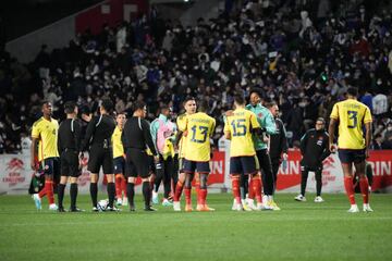 Jhon Jáder Durán y un golazo de chilena de Rafael Santos Borré le dieron la vuelta al marcador tras el primer tanto de Mitoma. Lorenzo mantiene su invicto con la Selección Colombia.